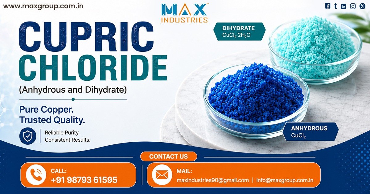 Supplier of Anhydrous and Dihydrate Cupric Chloride