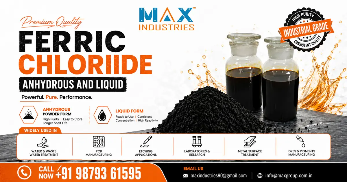 Ferric Chloride Anhydrous and Liquid in India