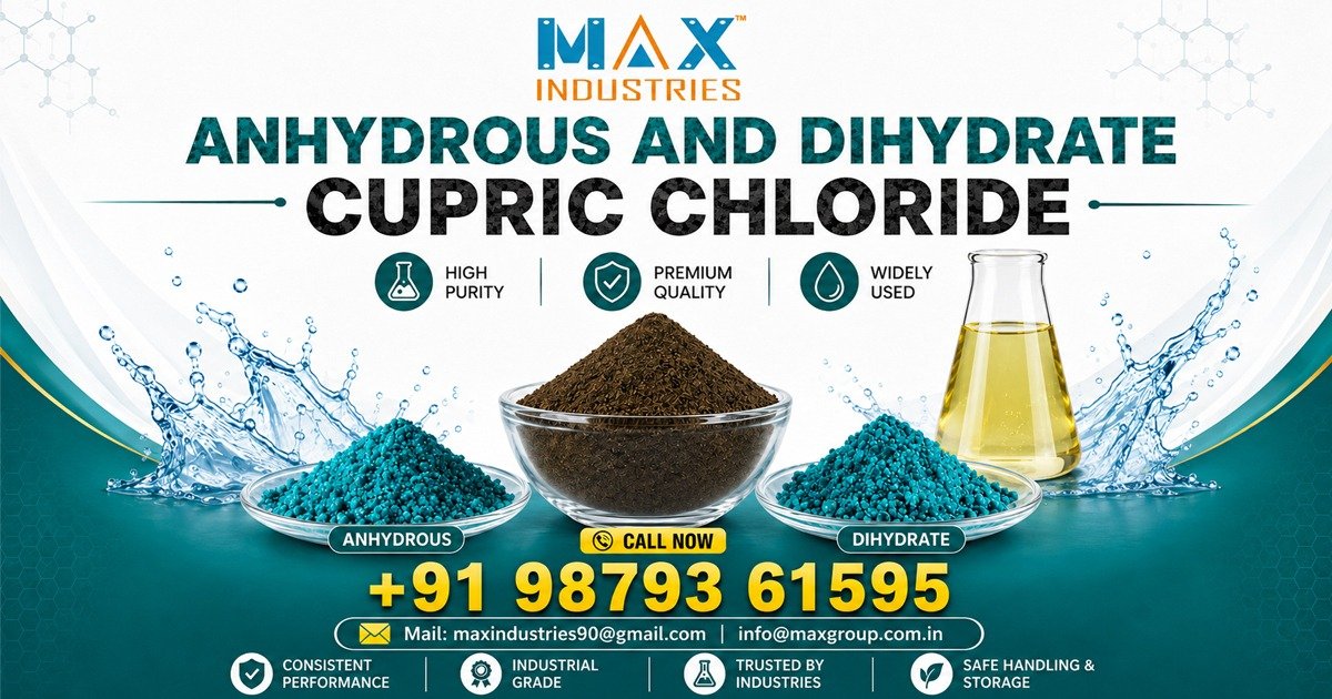 Manufacturer and Supplier of Anhydrous and Dihydrate Cupric Chloride