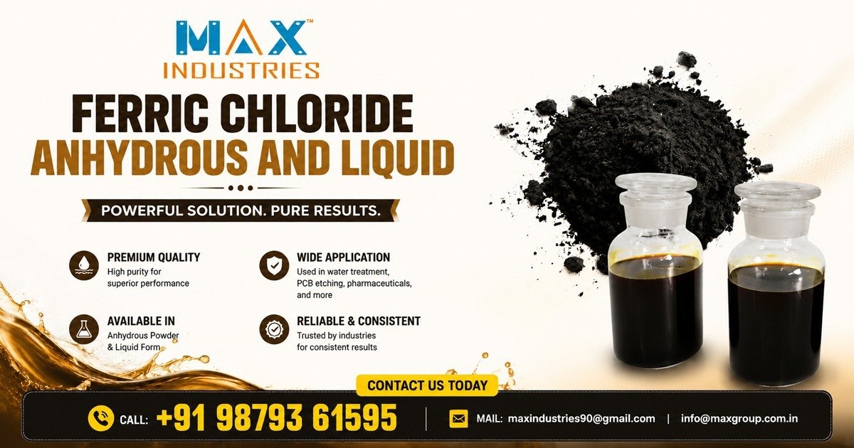 Ferric Chloride Anhydrous and Liquid Manufacturer
