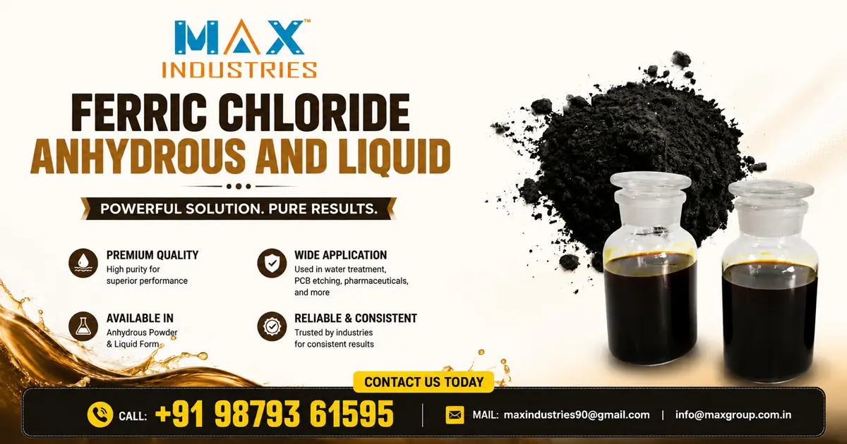 Ferric Chloride Anhydrous and Liquid Manufacturer