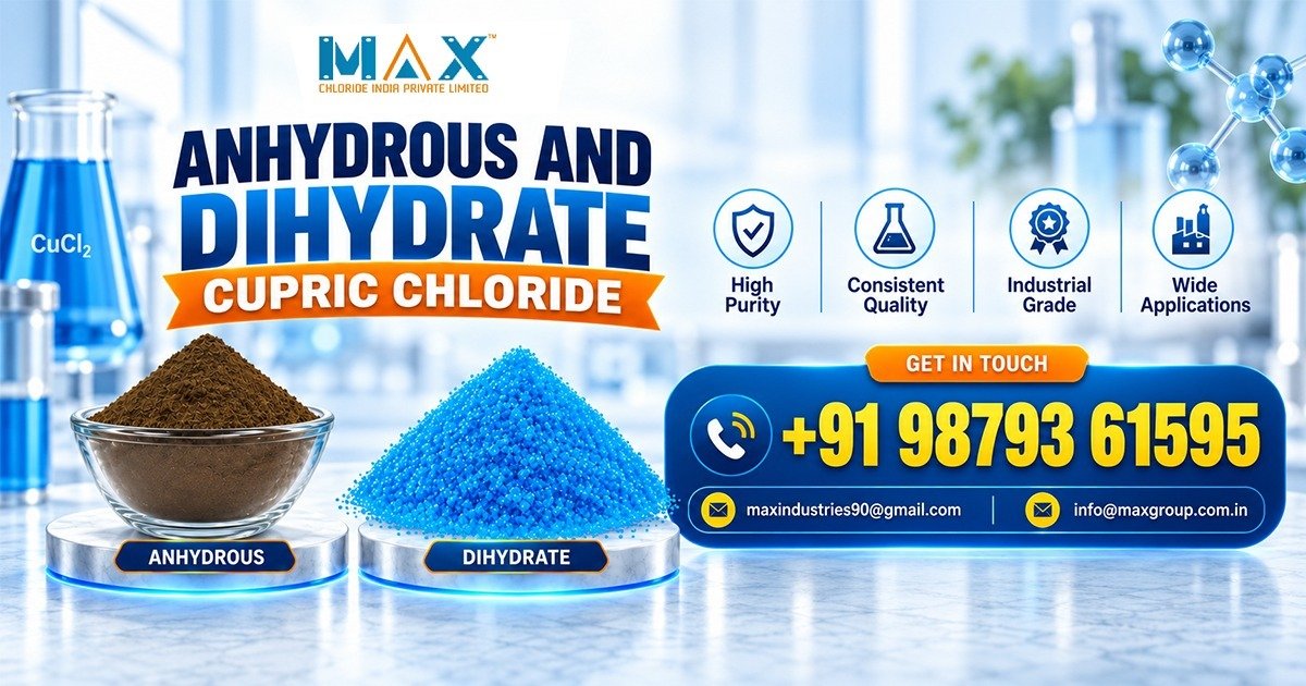 Anhydrous and Dihydrate Cupric Chloride Supplier in Rajasthan